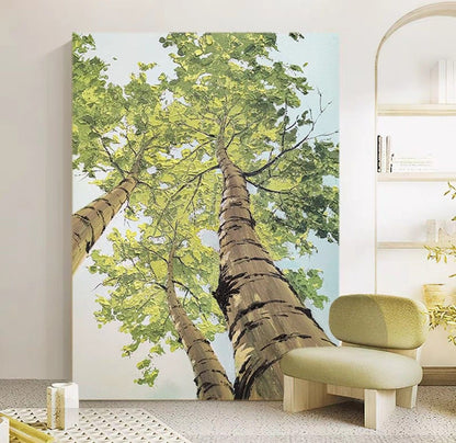 ForeSt Trees Oil Painting