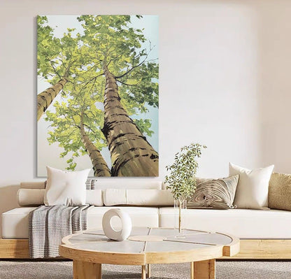 ForeSt Trees Oil Painting