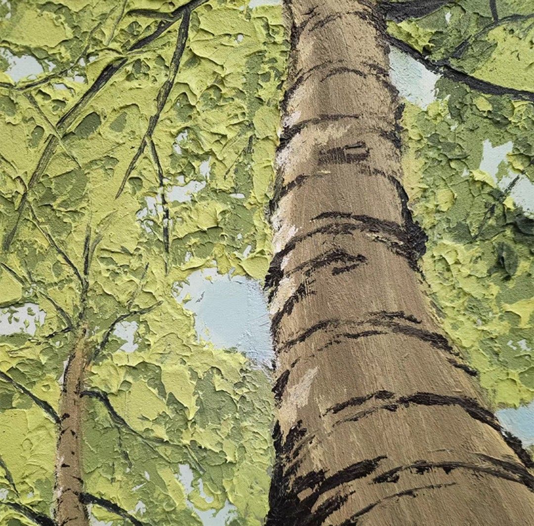 ForeSt Trees Oil Painting