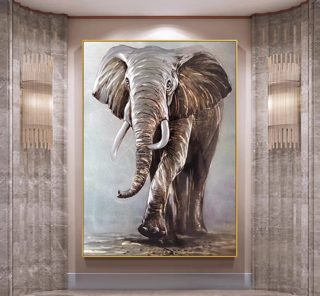 JumBo Ele Oil Painting