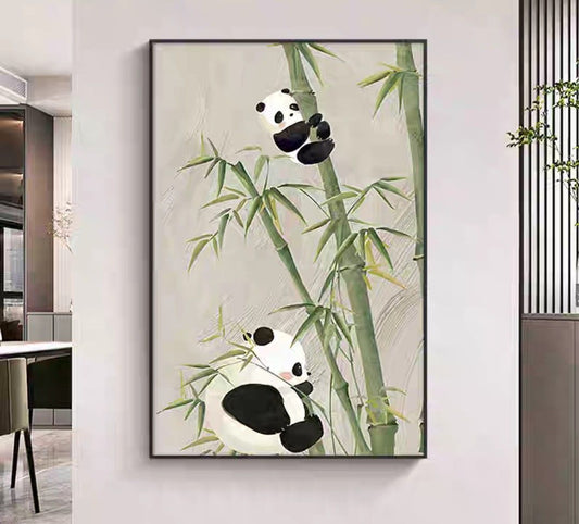 Lele Panda Oil Painting