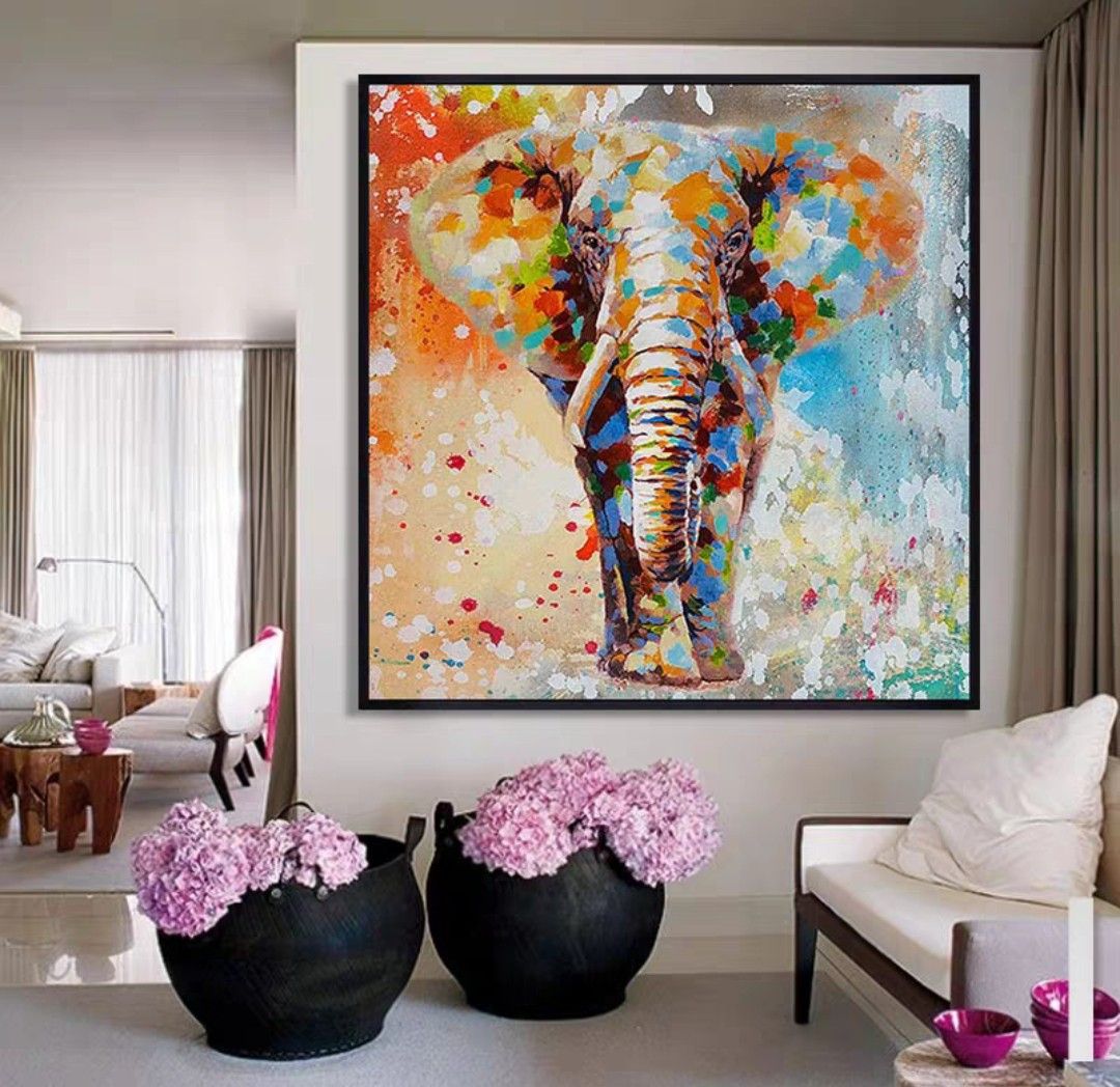 MighTy Elephant Oil Painting