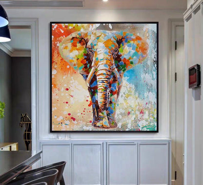 MighTy Elephant Oil Painting