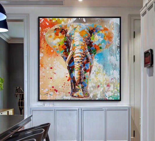 MighTy Elephant Oil Painting