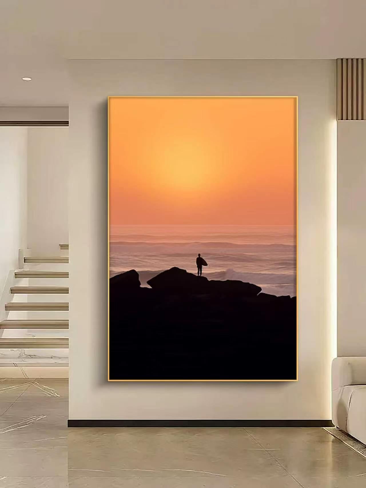 Golden Sunset Oil Painting