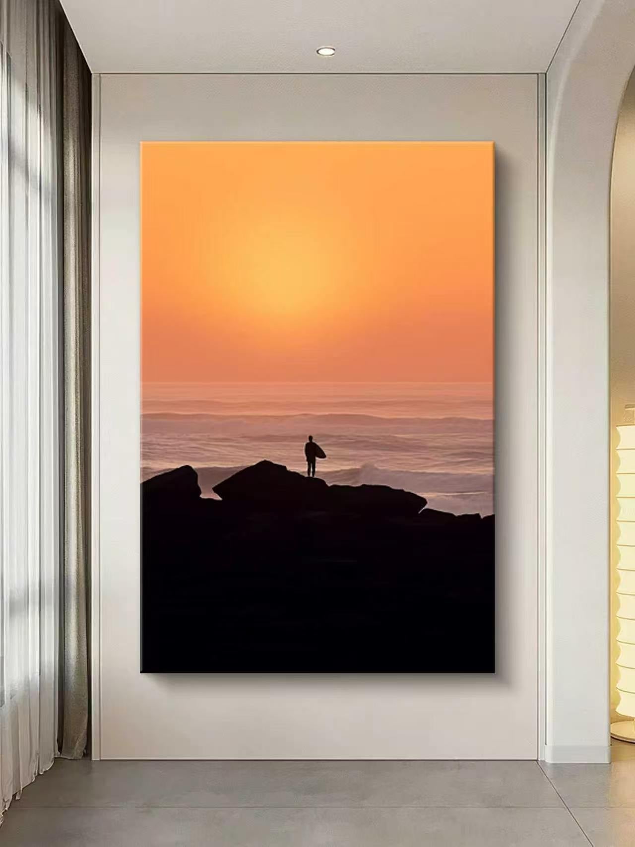 Golden Sunset Oil Painting