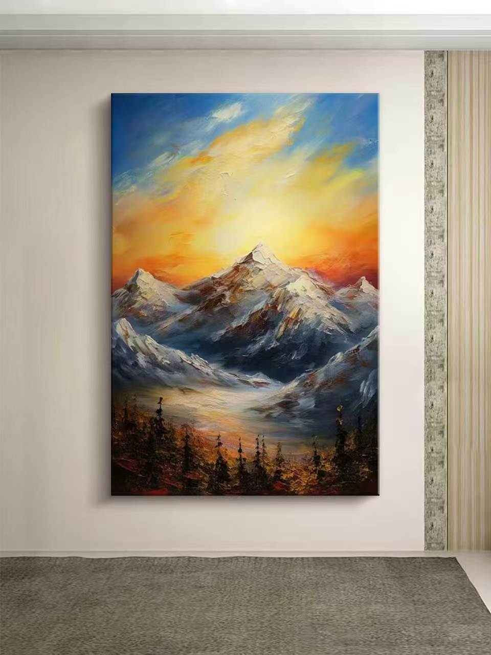 Echoes of the Golden Summit Oil Painting