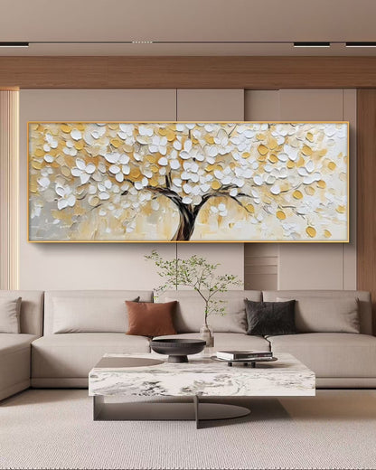 Snowpetal Tree Oil Painting