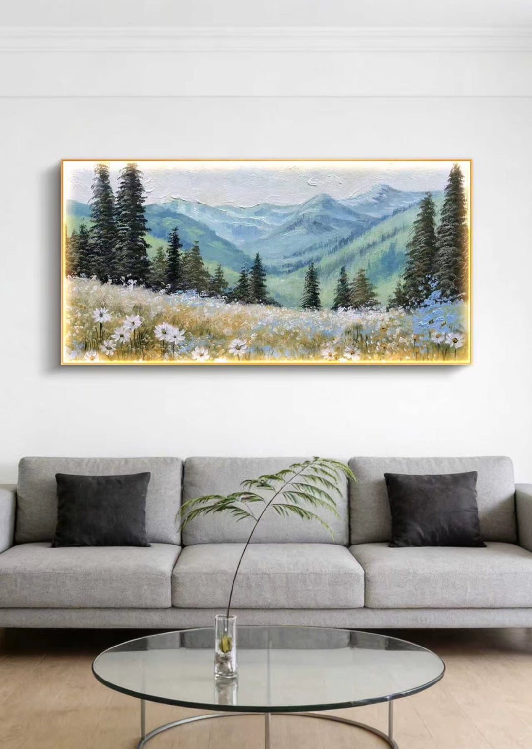 Valley of Wild Blossoms Oil Painting