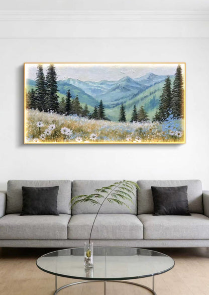 Valley of Wild Blossoms Oil Painting