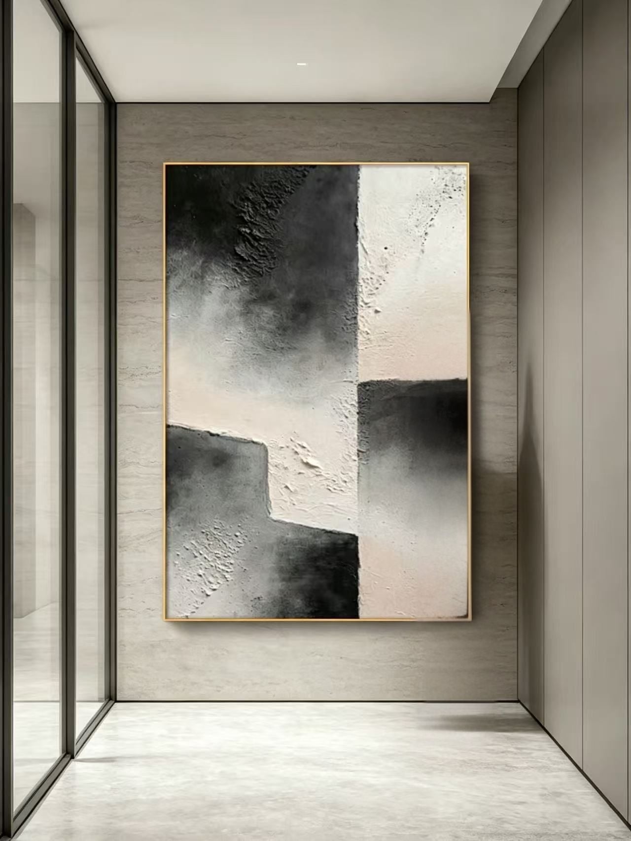 Visual Steps Abstract Oil Painting