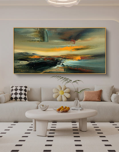 Onlookers Art | Oil Painting | Twilight Static Abstract Oil Painting