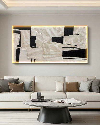 Neutral Harmony Abstract Oil Painting
