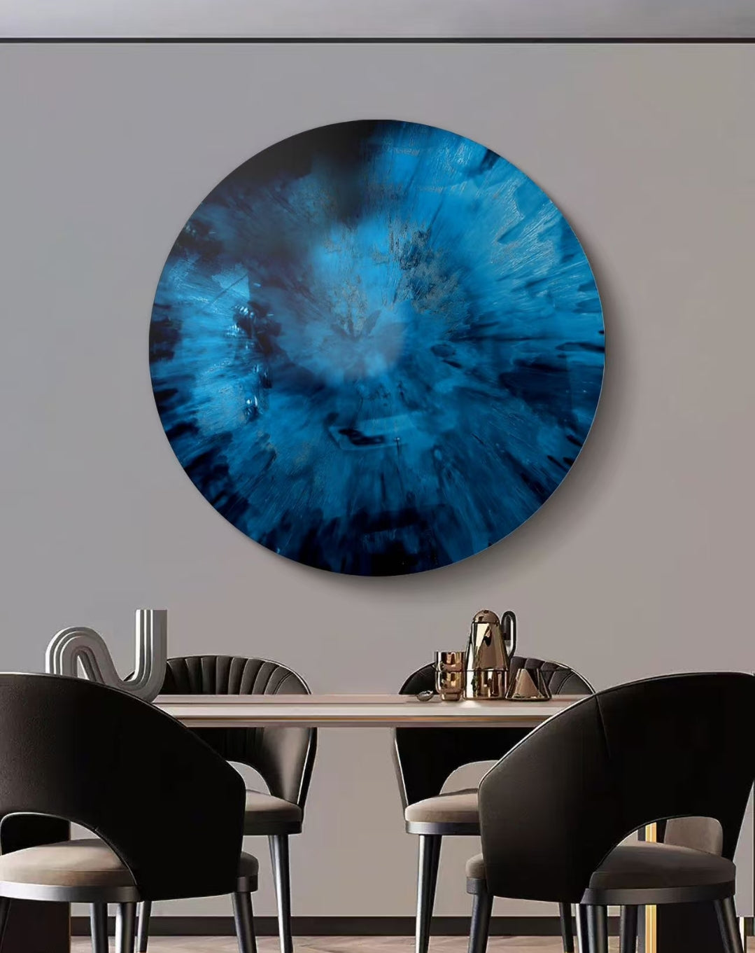Whisperses Round Oil Painting