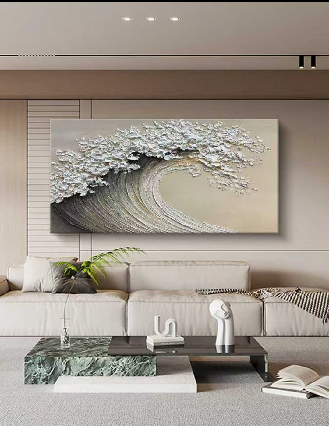 Pearl Wave Oil Painting