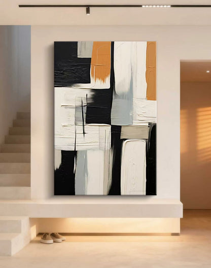 Modular Harmony Abstract Oil Painting