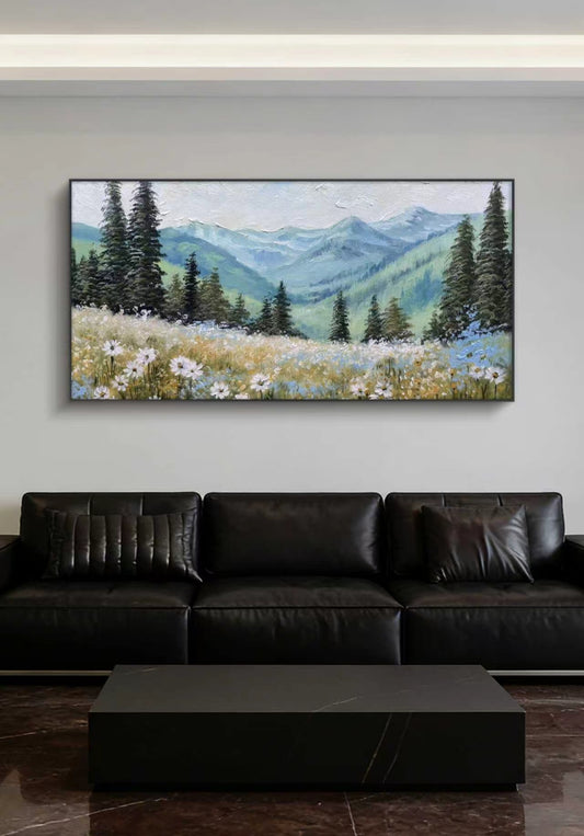 Valley of Wild Blossoms Oil Painting