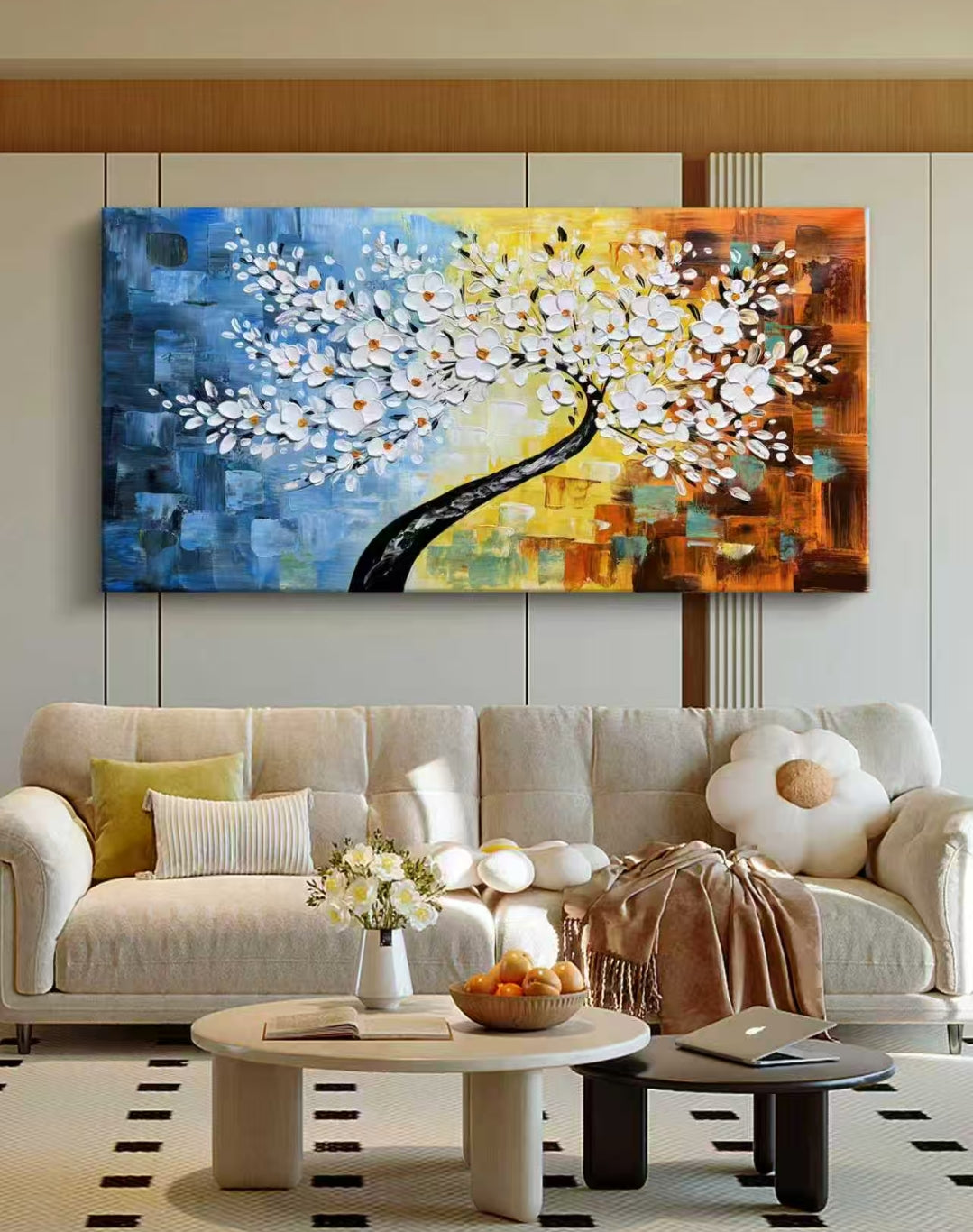 Dazzling Flower Oil Painting