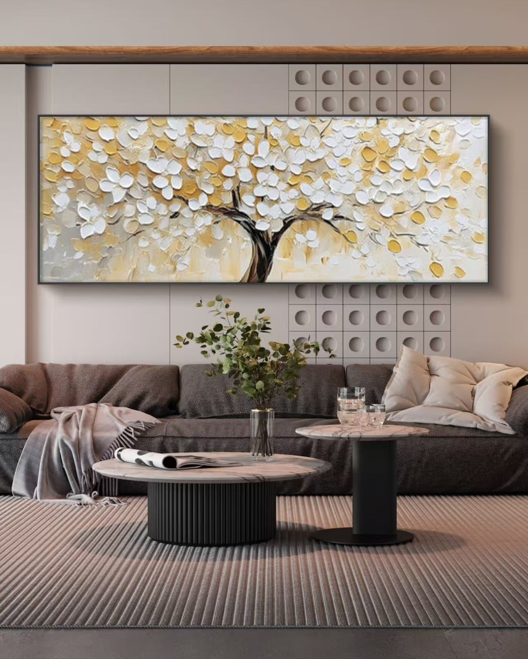 Snowpetal Tree Oil Painting