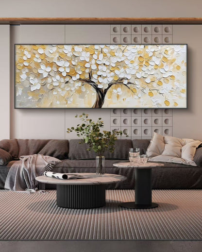 Snowpetal Tree Oil Painting