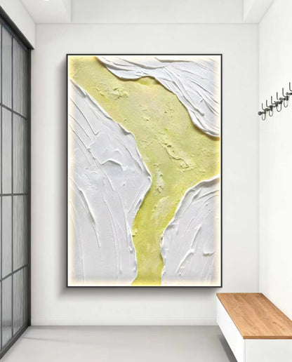Ice Lemon Abstract Oil Painting