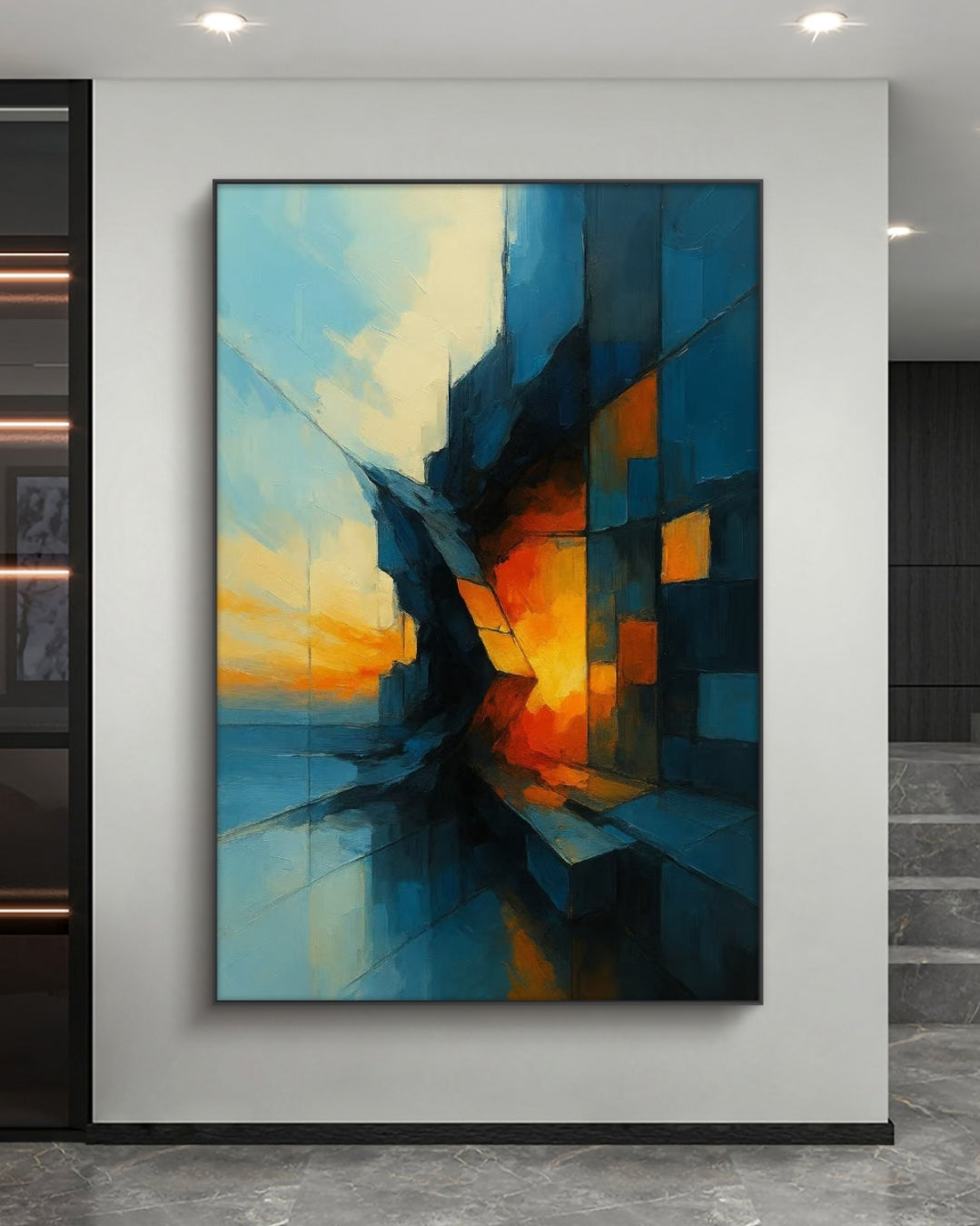 Onlookers Art | Oil Painting | Gravity's Dream Abstract Oil Painting