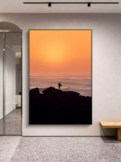 Golden Sunset Oil Painting