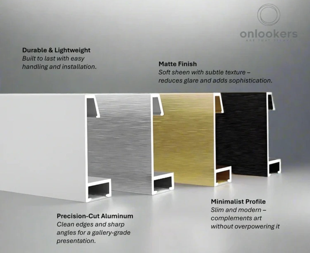 Clarity Abstract Oil Painting + Clock