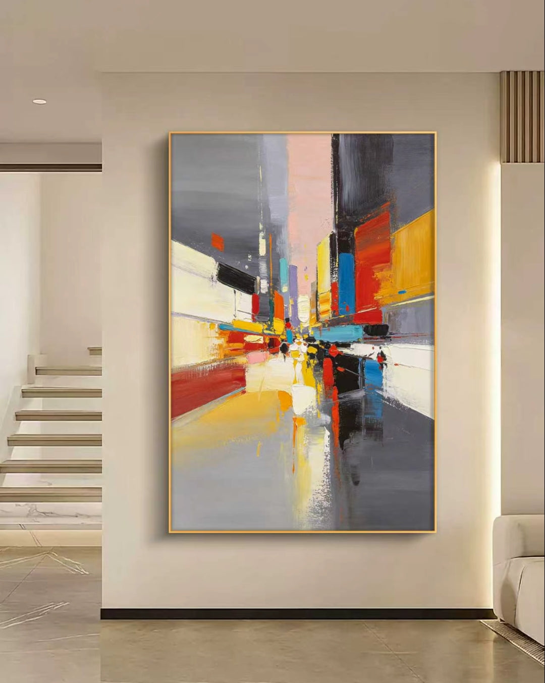Future Vision Abstract Oil Painting