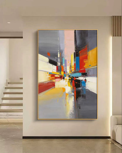 Future Vision Abstract Oil Painting