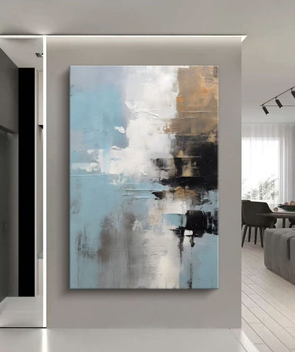 Onlookers Art | NAVI ABSTRACT OIL PAINTING 70 X 100CM GOLD