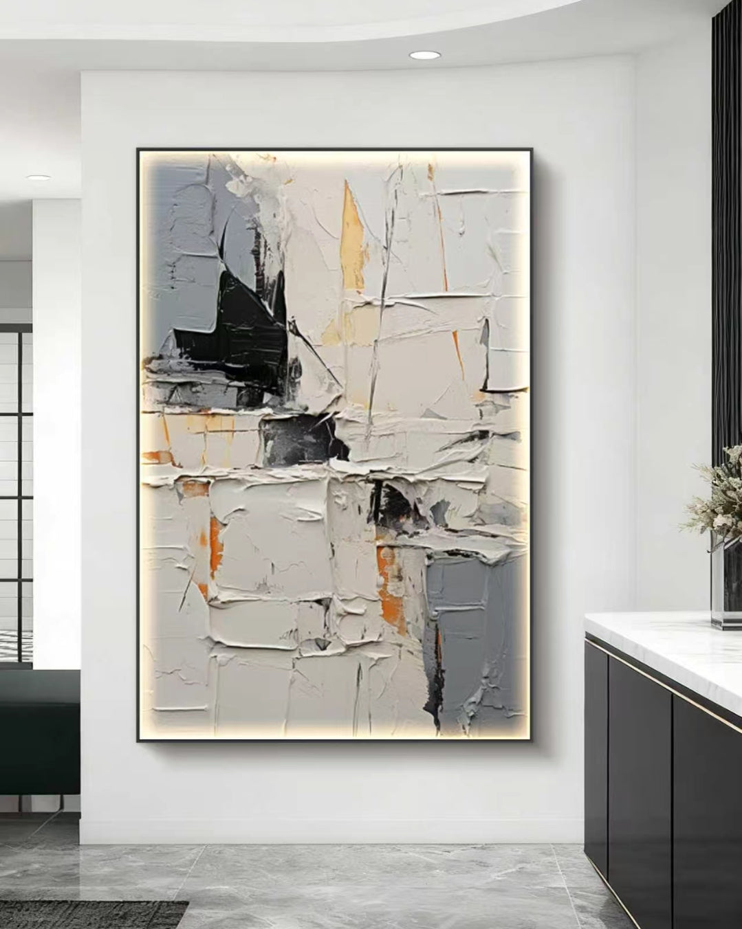 December Abstract Oil Painting