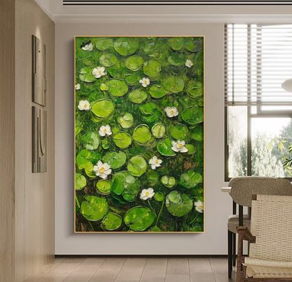 Lotus Bloom Oil Painting