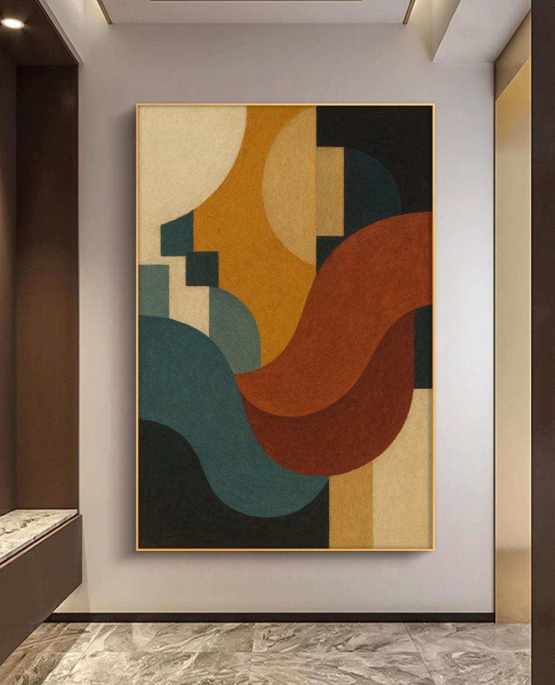 Onlookers Art | Oil Painting | Echoes of Color Abstract Oil Painting