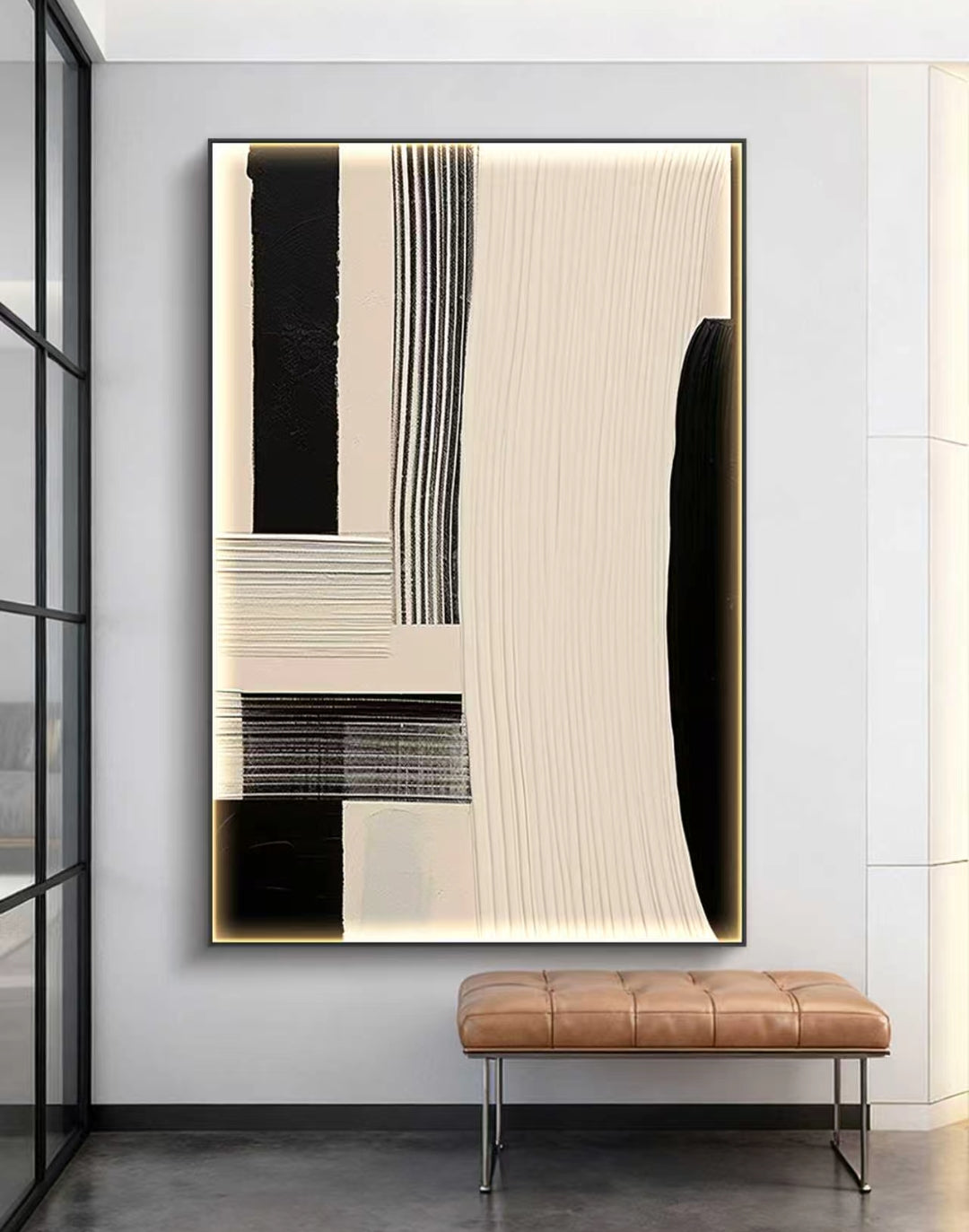 Vanilla Cookie Abstract Oil Painting