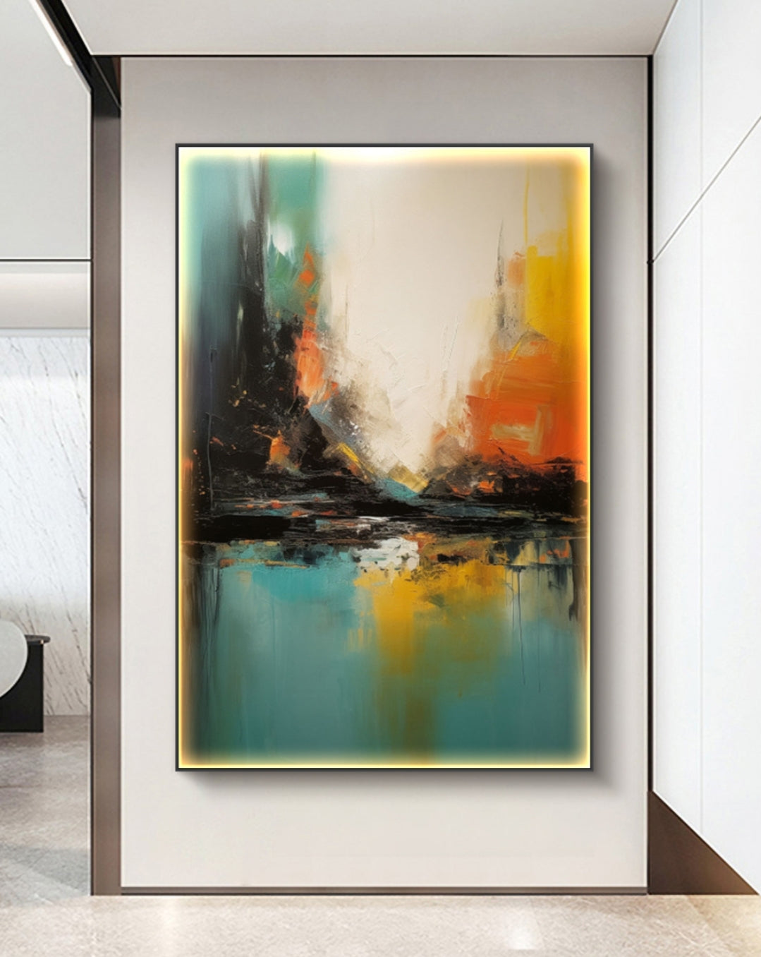 Onlookers Art | Oil Painting | Joy in Motion Abstract Oil Painting
