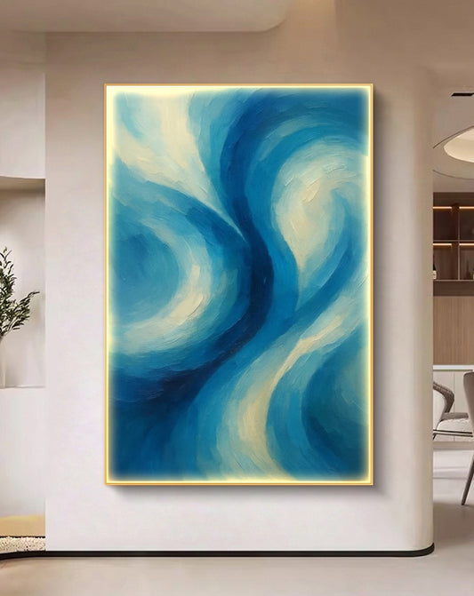 Skybound Dreams Abstract Oil Painting
