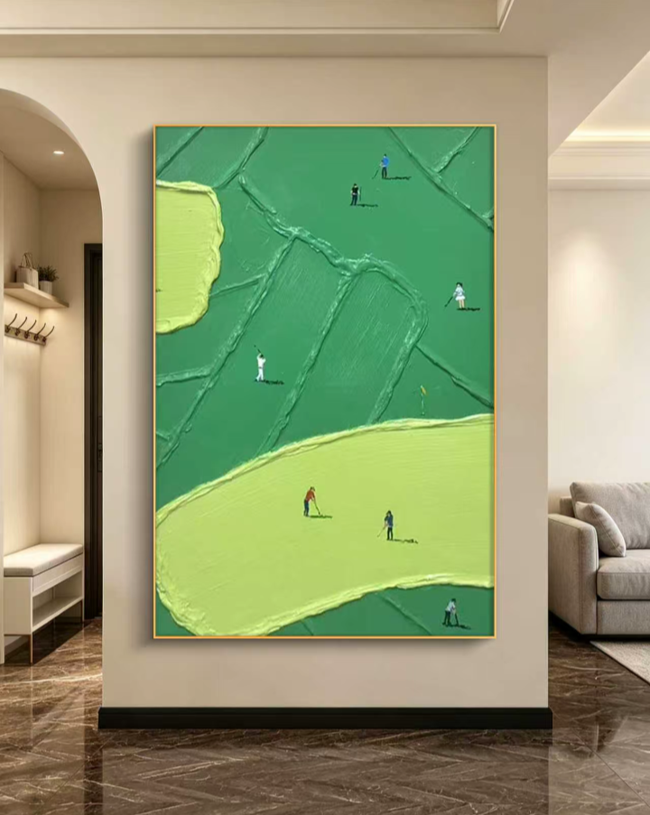 GreenGolf Oil Painting