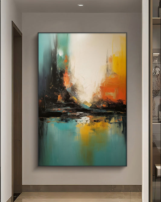 Joy in Motion Abstract Oil Painting