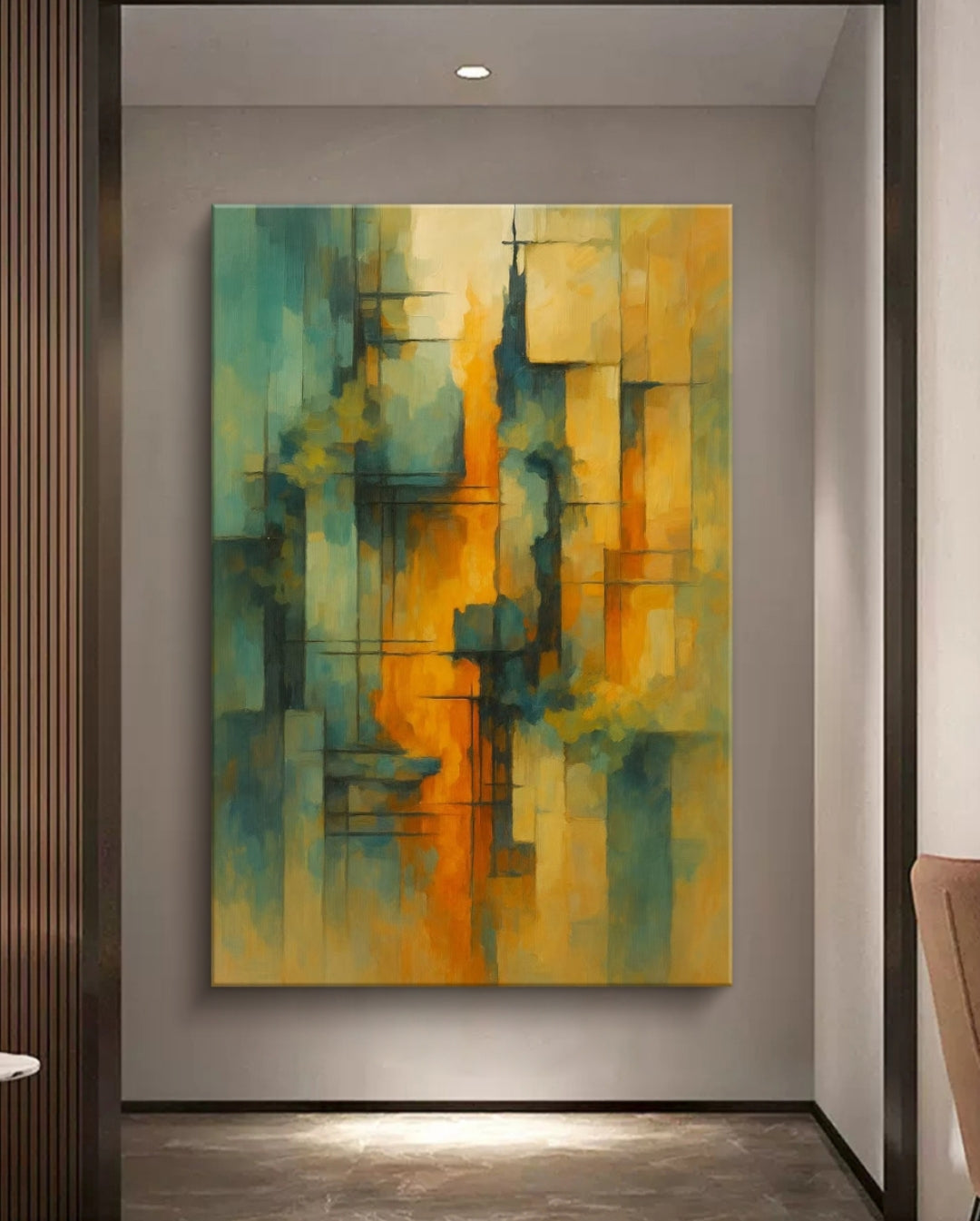 Onlookers Art | Oil Painting | Rhythmic Blaze Abstract Oil Painting