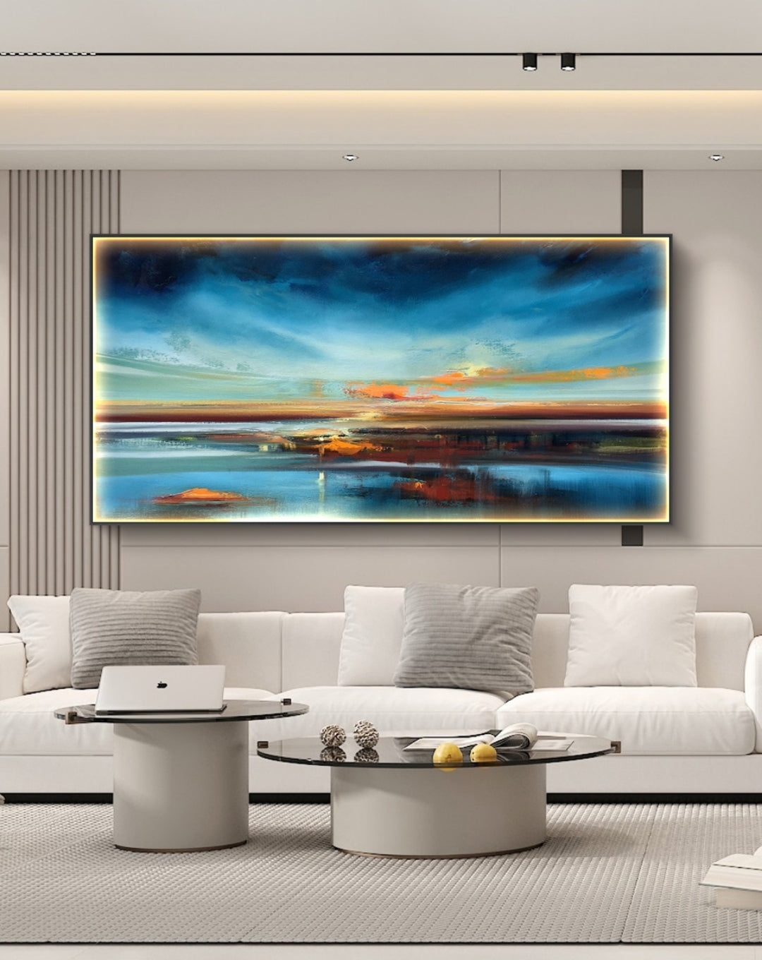 Onlookers Art | Oil Painting | Bluebless Abstract Oil Painting