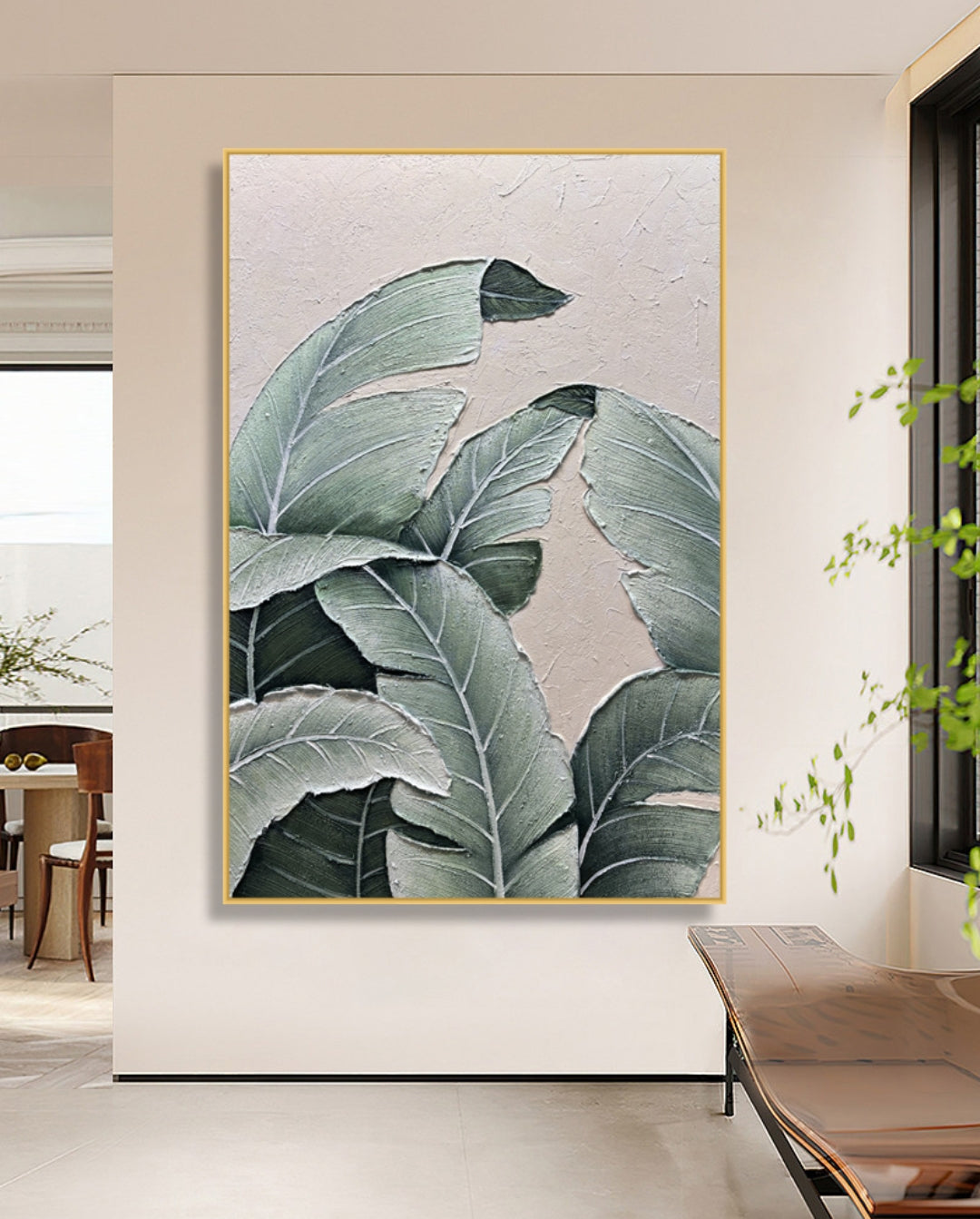 LeaFy Tapestry Oil Painting