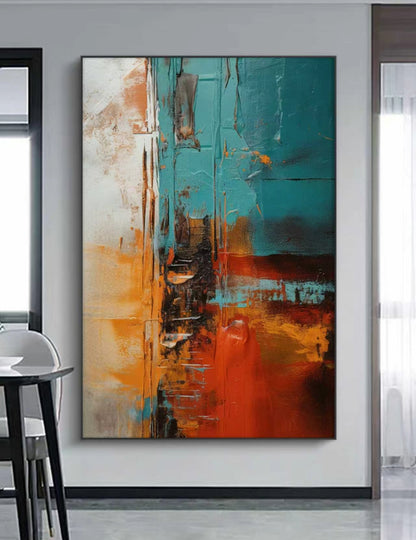 Lava Tide Abstract Oil Painting