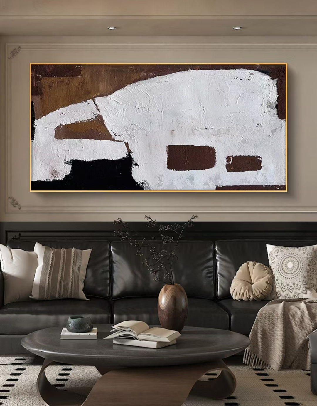 Onlookers Art | Oil Painting | Milkchoc Abstract Oil Painting