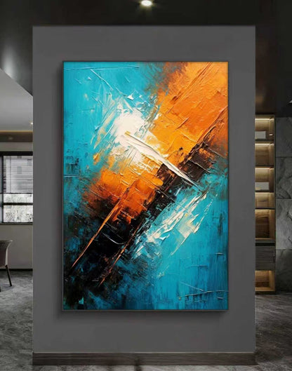 City Fade Abstract Oil Painting