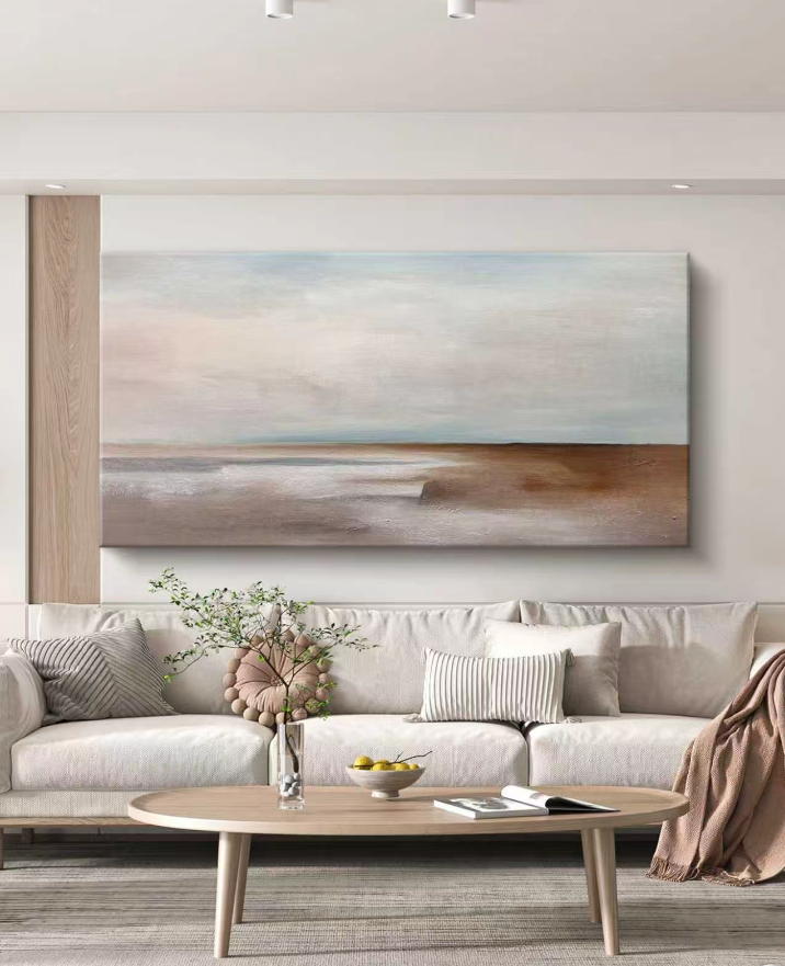 SeaSky Abstract Oil Painting