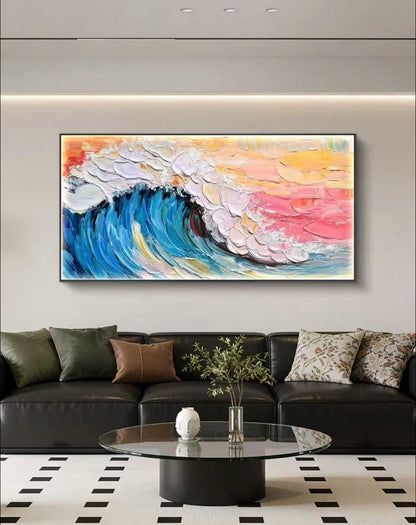 Color Surge Abstract Oil Painting