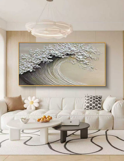 Pearl Wave Oil Painting