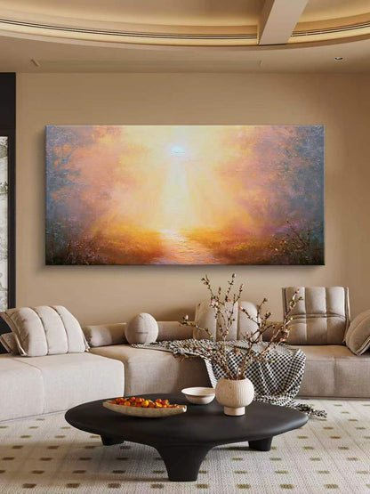 Golden Surge Oil Painting