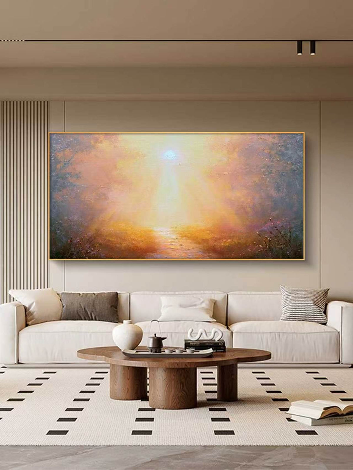 Golden Surge Oil Painting